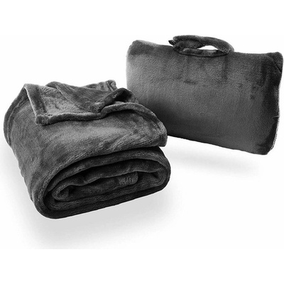 Cabeau Fold'n Go 4v1 Cestovná deka z mikrovlákna Sivá