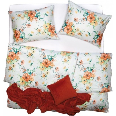 SCANquilt Obliečky jersey vermilion 140x200 70x90