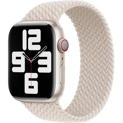 Apple Оригинална текстилна каишка за Apple Watch 44мм, 45мм, 46мм, Ultra, Ultra 2, Ultra 3 49 - Apple Starlight Braided Solo Loop Band Size 11 (MN273ZM/A)