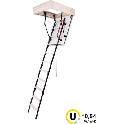 EGIBI s.r.o Podkrovné Schody OMAN MINI EI45 100x60 H265 FSC ohňovzdorné TSS30278