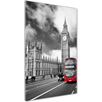 Vertikálny fotoobraz na skle Big Ben Londýn 50x100 cm