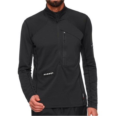Mammut Мъжка спортна тениска Mammut Eiger Nordwand Advanced First Layer Half Zip Pull Fleece jacket - Black (005-6634-0111)