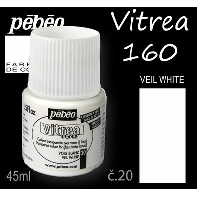 Barva na sklo VITREA 160- vypalovací č.20 BÍLÁ objem 45ml.