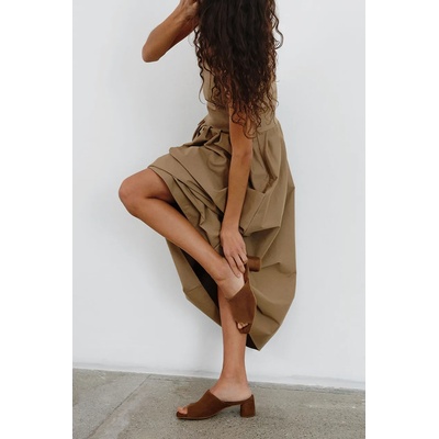Vagabond Shoemakers чехли с дебел ток дамски от велур PIPER (5921.240.89)