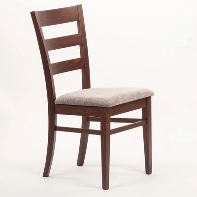 ITTC Stima Viola s čalouněným sedákem Tmavě Hnědá / látka Miron grigio 98