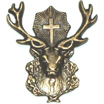 Zubíček Svatý Hubert odznak na klobouk – Zboží Dáma