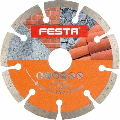 kotúč diamantový 115mm FESTA segmentový