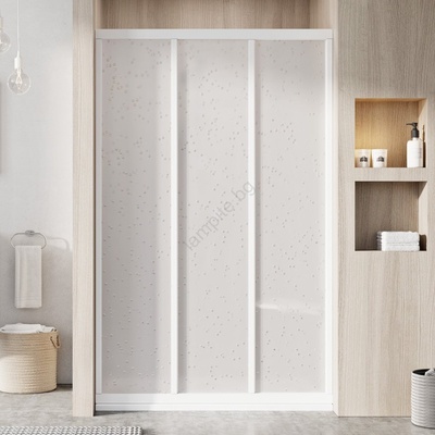 RAVAK 00VG01R211 - Трисекционни врати за душ SUPERNOVA 120x198 cm, бели (RK0159)