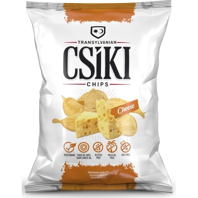 Csíki Chips Bezlepkové bramborové chipsy se sýrovou příchutí 60 g