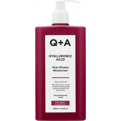 Q+A hydratační tělové mléko na vlhkou pokožku s kyselinou hyaluronovou 250 ml