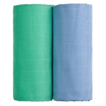 T-Tomi Látkové Tetra osušky modrá + zelená 100 x 90 cm