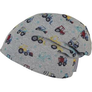 Sterntaler Шапка с подплата Sterntaler - 47 cm, 9-12 м, сива с превозни средства (4602101-513)
