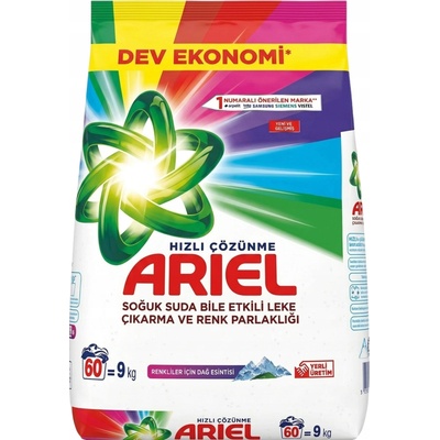 Ariel Color Mountain Spring prací prášek 9 kg