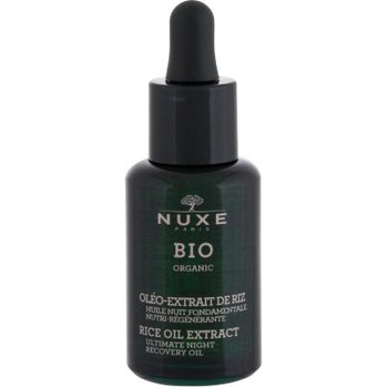 NUXE Bio Organic Rice Oil Extract Night подхранващо и регенериращо нощно масло за лице 30 ml за жени