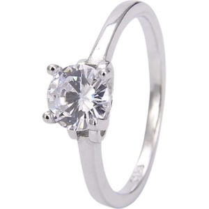 Silenti Jewelry Сребърен пръстен "Елегантност" - 7 - 54.5мм (17.2мм диам. )
