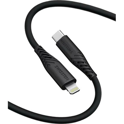Swissten 71535010 USB-C (M) - Lightning (M), 60W, 1,2m, černý