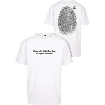 Mister Tee Тениска Fingerprint Oversize Tee white XXLUB-MT2546-00220 - Тъмносив, размер 4XL