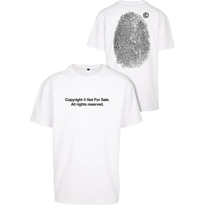 Mister Tee Тениска Fingerprint Oversize Tee white XXLUB-MT2546-00220 - Тъмносив, размер 4XL