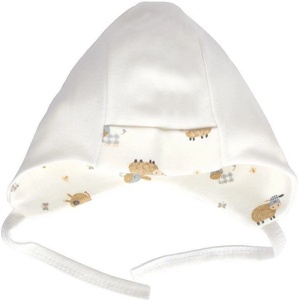 Sevibaby Шапка с връзки Цвят КРЕМ (78)