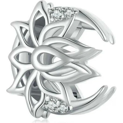 P&J Jewellery Stříbrný klip Reflexions Lotosový květ RFCH16