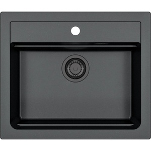 Alveus 1148162 - Кухненска мивка ATROX 59x50 см гранит/черен (AV0007) Мивка за вграждане
