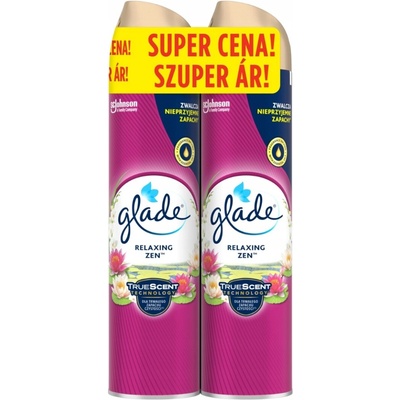 Glade Aerosol Relaxing Zen osvěžovač vzduchu 2 x 300 ml
