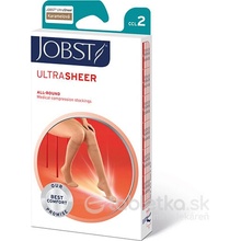 Jobst Ultra Sheer 2 lýtkové pančuchy bez špice kratšia dĺžka karamelové