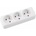 Office Products Looler OFFICE PRODUCTS, 3 sockets, 5m, with grounding, white