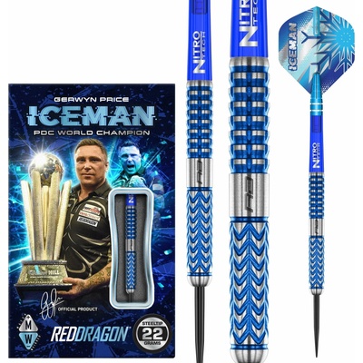 steel Red Dragon Gerwyn Price Glacier 26g, 90% wolfram