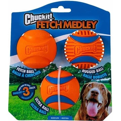 Chuckit! Fetch Medley M 6,5 cm 3 ks