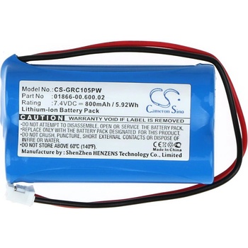 Cameron Sino Батерия за компютър за поливане GARDENA C1060 plus Solar 7.4V 800mAh Cameron Sino (CS-GRC105PW)