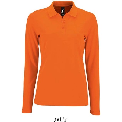 SOL'S perfect lsl / Дамска поло тениска с дълъг ръкав - оранжева m (25208323502)