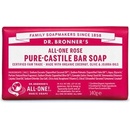 Dr Bronner's tuhé univerzálne bio mydlo All-One Rose 140 g