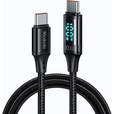 Mcdodo CA-1100 USB-C na USB-C, 100 W, 1,2m, černý