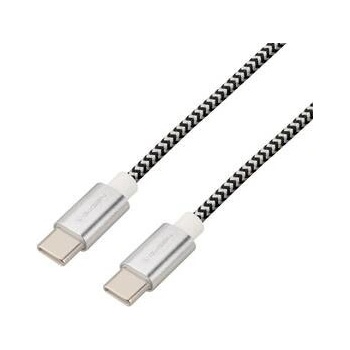 GoGEN USBCC100MM24) USB-C / USB-C, 1m, stříbrný