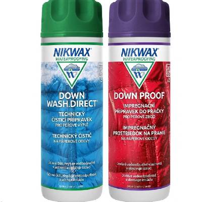NIKWAX Down Wash Direct a Down Proof (300 + 300 ml) Sada na praní