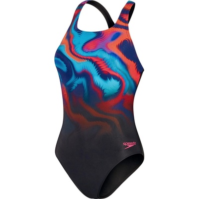 Speedo Бански костюм Speedo Women's One Piece Swimsuit - Black/Pink