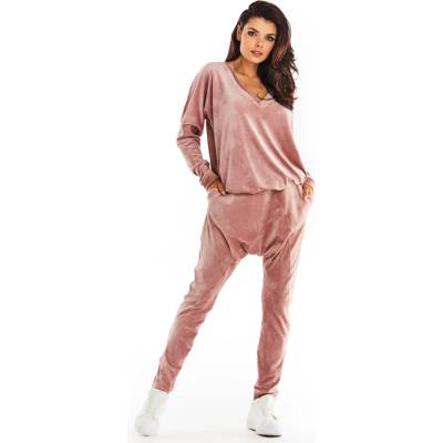 Awama Woman's Sweatshirt A376 Pink