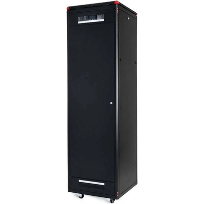 Gunko Комуникационен шкаф GUNKO Elegant Pro 600x800 мм, черен, стъклена врата, 47U (ELGP47U6080BL111MC1AA0P1)