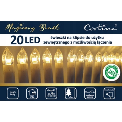 Vánoční osvětlení na stromeček Cortina venkovní 1 m s 10 světly