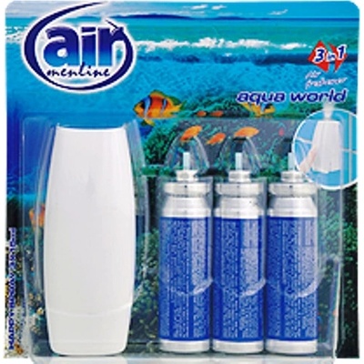 Air Menline Aqua World Happy spray osvěžovač vzduchu náhradní náplně 3 x 15 ml