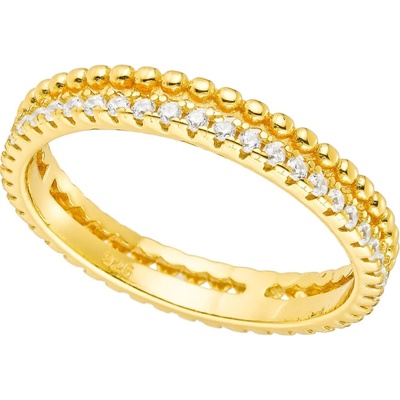 Olivie Strieborný dvojitý prstienok GOLD 8848