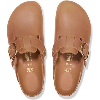 Birkenstock Кожени чехли Birkenstock Boston Big Buckle в кафяво 1030446 (1030446)