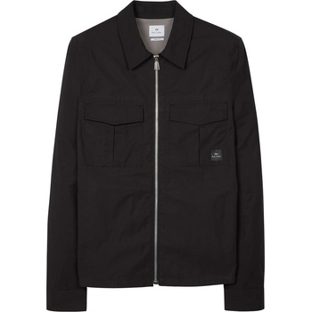 Ps paul smith Риза с дълъг ръкав PS PAUL SMITH Men's Cotton Zip Long Sleeve Overshirt - Black 79