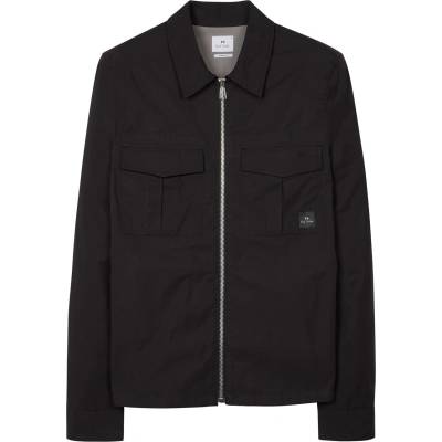 Ps paul smith Риза с дълъг ръкав PS PAUL SMITH Men's Cotton Zip Long Sleeve Overshirt - Black 79