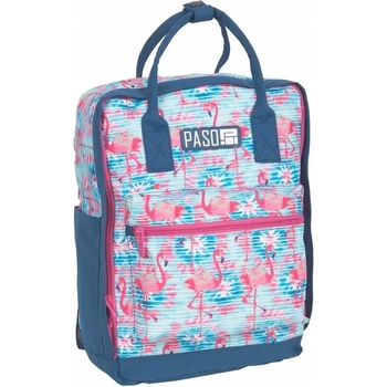 PASO Ученическа тинейджърска раница PASO - Flamingo