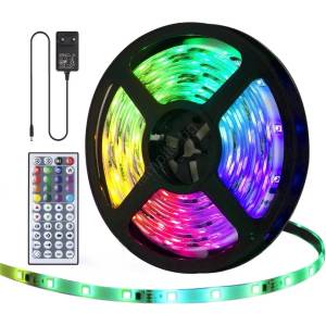 Aigostar - LED RGB Димируема екстериорна лента 5м LED/24W/12/230V IP65 + д. у (AI0217)