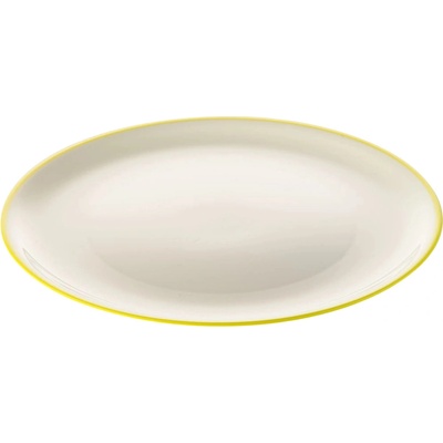 Omada Talíř SANALIVING Dinner Plate 24 x 2 cm béžová/zelená