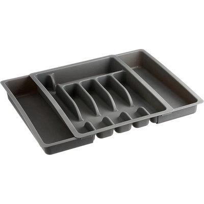 KESPER 30087 Variabilní příborník, 6 nebo 8 přihrádek, plast, šedá