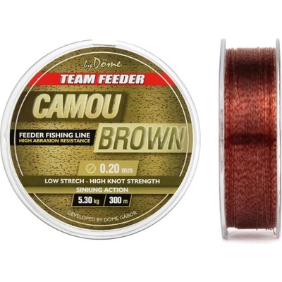 By Döme Team Feeder Camou Brown Line 300 m 0,22 mm 6,2 kg